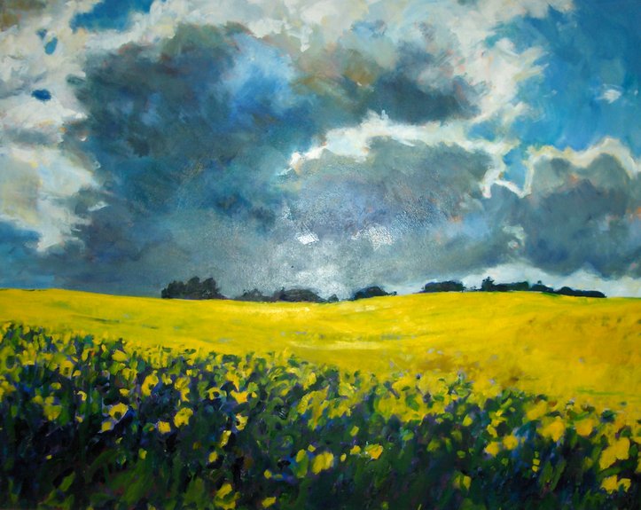 Jan van Boeckel 2026-2027 Thunder above rape seed field