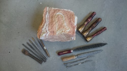 stone and tools